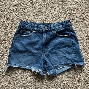 Garage Dark Blue Jean Shorts